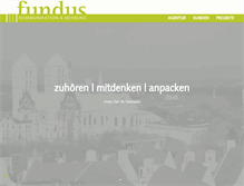 Tablet Screenshot of fundus-werbeagentur.de